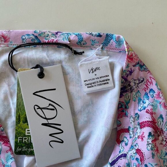 Revolve x VDM Natalie Ruched Dragons Swim Cover Up Skirt Medium - Picture 6 of 8